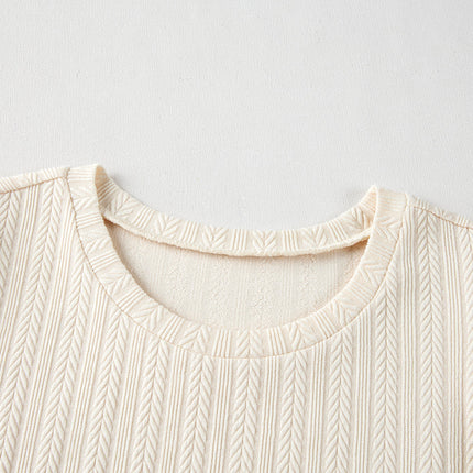 Violet Puff Sleeve Textured Blouse