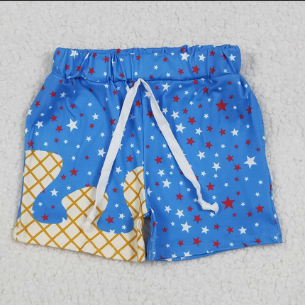 Kids Ice Cream Drip Swim Shorts