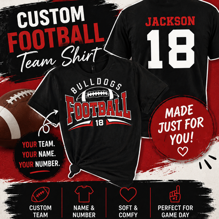 Custom Football Tee