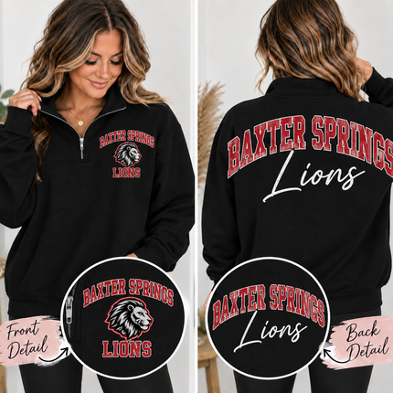 Custom School Spirit Quarter-Zip Pullover ❤️