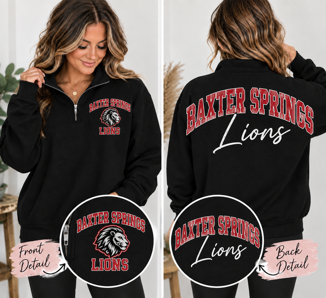 Custom School Spirit Quarter-Zip Pullover ❤️