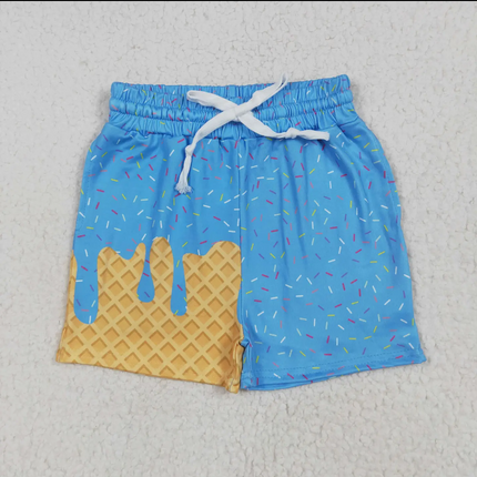 Kids Ice Cream Drip Swim Shorts
