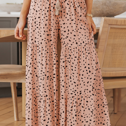 Analia Leg Dalmatian Palazzo Pants