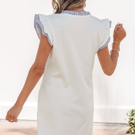 Aleena Ruffle Trim Sleeveless Dress