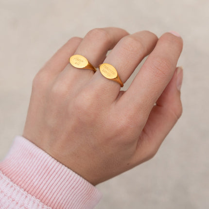Above All Oval Signet Ring