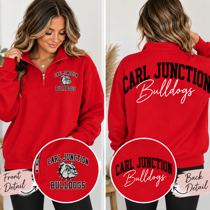 Custom School Spirit Quarter-Zip Pullover ❤️
