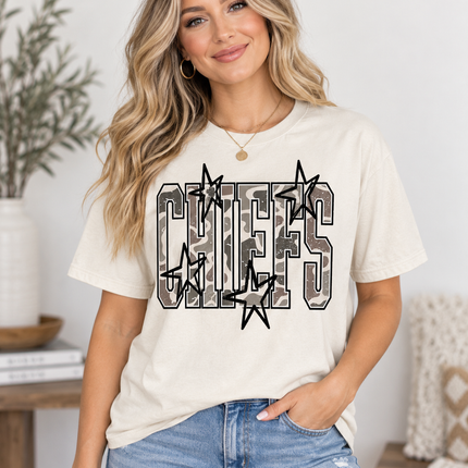 Camo Chiefs Star Tee
