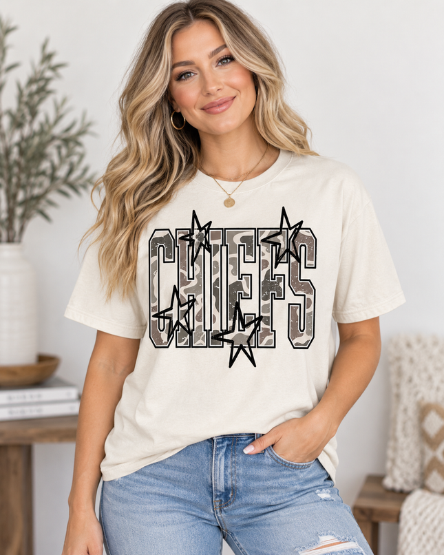 Camo Chiefs Star Tee
