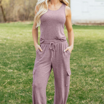 Maeve Bouquet Casual Tank Top Set