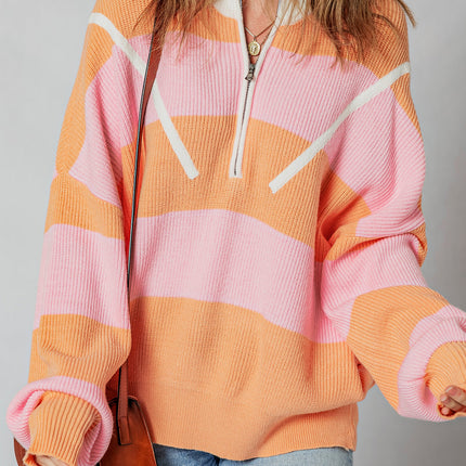 Claire Half Zip Oversize Sweater