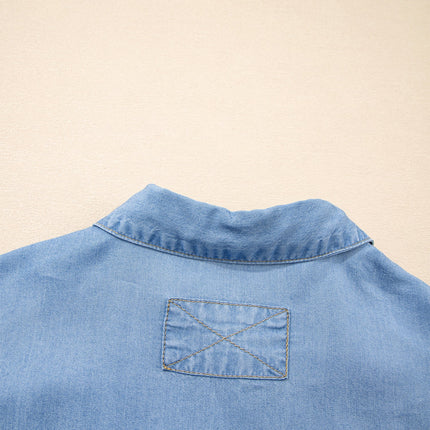 Daphne High Low Chambray Shirt