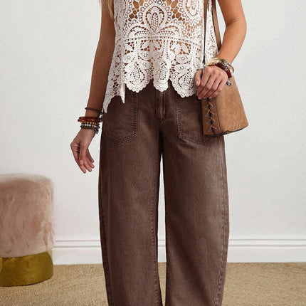 Rhea ankle Length Barrel Jeans