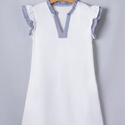 Aleena Ruffle Trim Sleeveless Dress