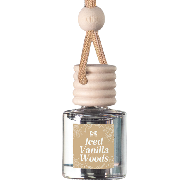 Iced Vanilla Woods Scented Car Freshener