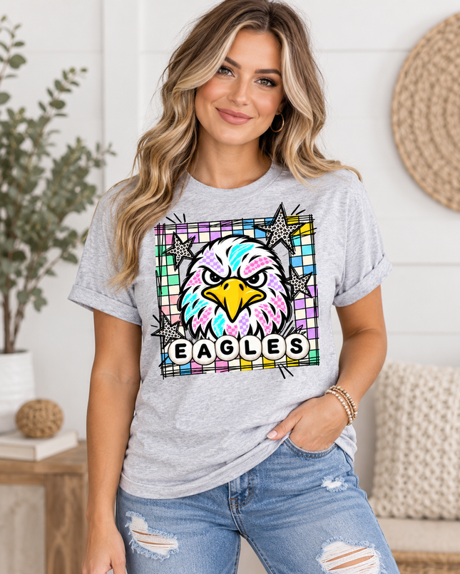 Color Pop Eagles Spirit Tee