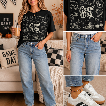 Game Day Doodle Graphic Tee