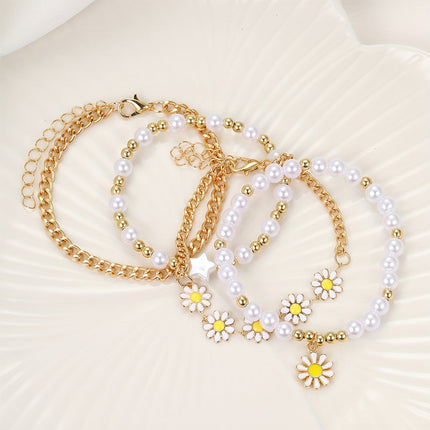 April Beaded Chain Bracelet Set