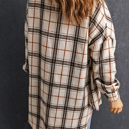 Khloe Oversized Plaid Pattern Shacket