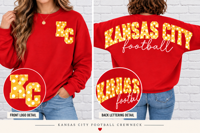 KC Sunday Spirit Sleeve-to-Sleeve Crewneck