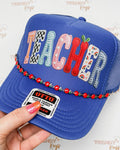 Teacher Patchwork Trucker Hat