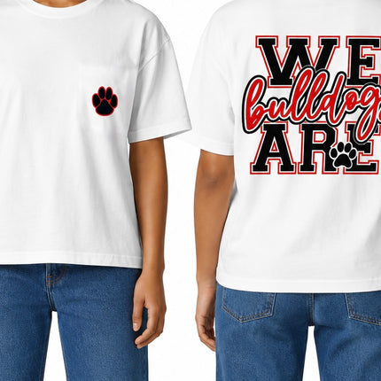 We Are Bulldogs School Spirit T-Shirt | Mascot Pride Graphic Tee