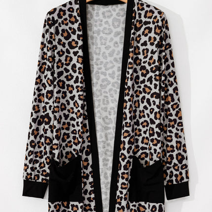 Jazmin Patched Open Front Cardigan