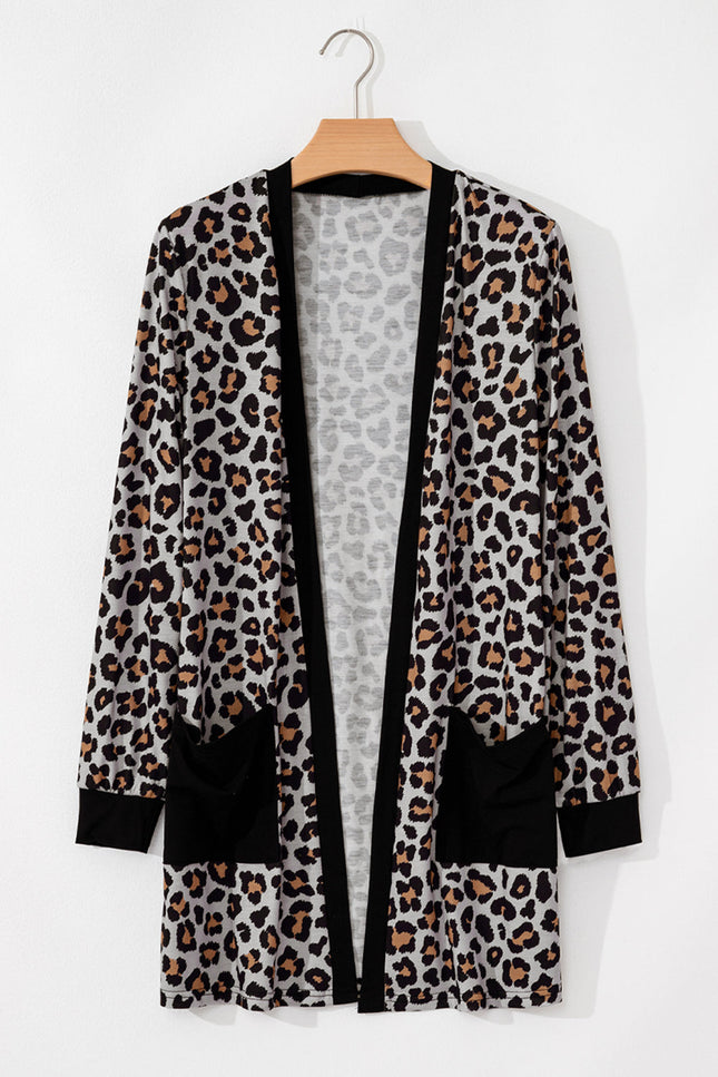 Jazmin Patched Open Front Cardigan