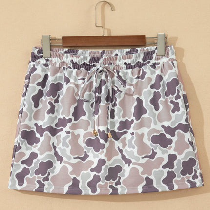 Amari Waist Drawstring Mini Skort
