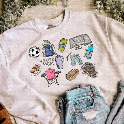 Little soccer mom details tee or sweatshirt