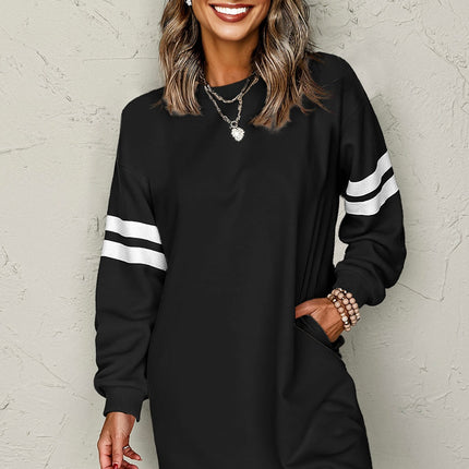 Jennifer Varsity Sweatshirt Dress
