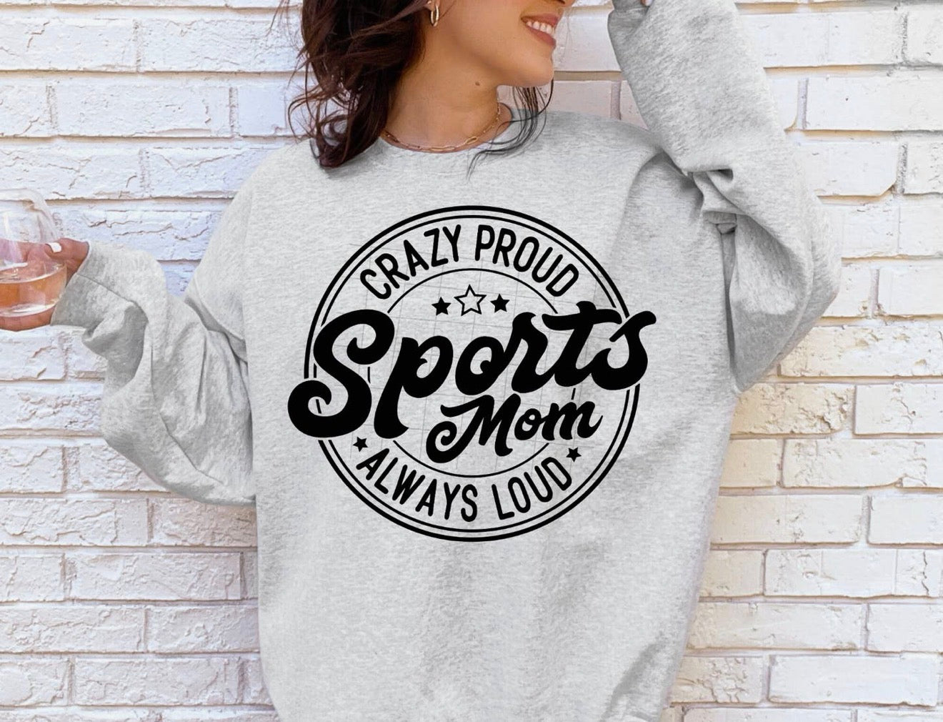 Crazy Proud Sports Mom Crewneck