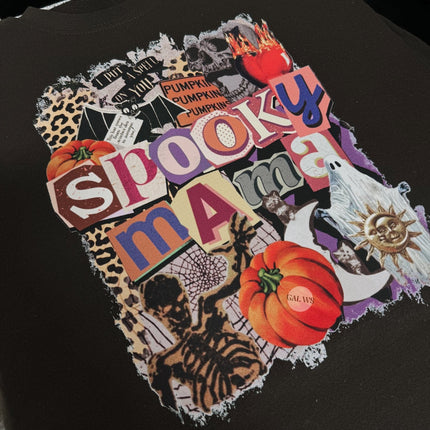 Spooky mama collage tee or sweatshirt