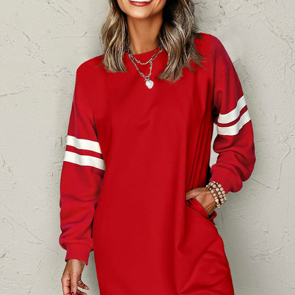 Jennifer Varsity Sweatshirt Dress