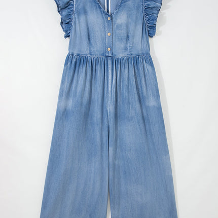 Bella Sleeve Wide Leg Jumpsuit