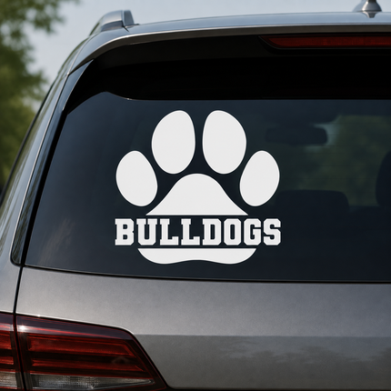 Bulldog Car Decal