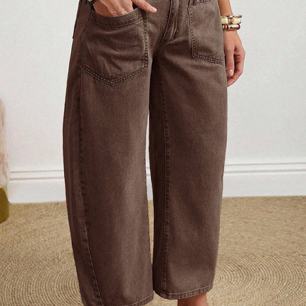 Rhea ankle Length Barrel Jeans