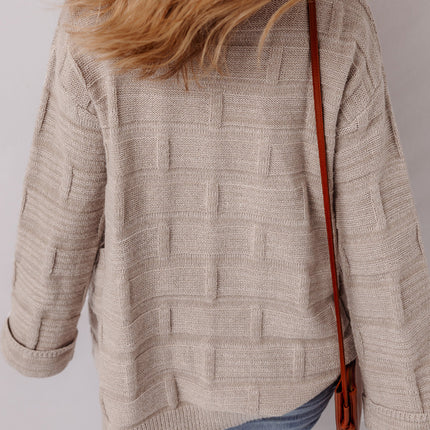 Athena Knit Open Front Chic Cardigan with Pockets