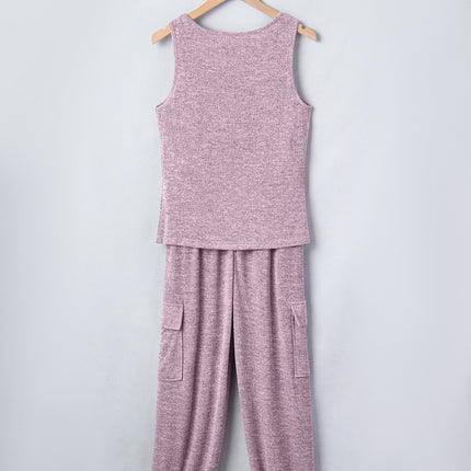 Maeve Bouquet Casual Tank Top Set