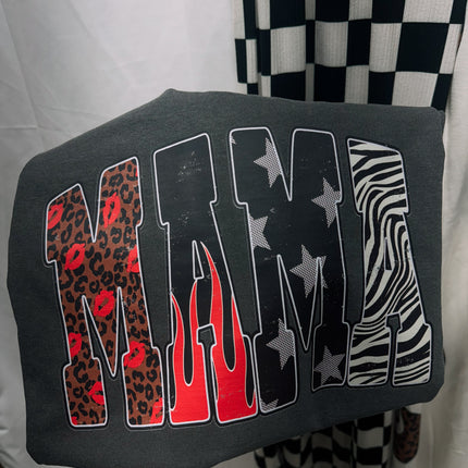 Leopard Lips & Flame Mama – Pepper Tee | Graphic T-Shirt for Moms