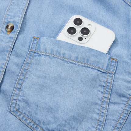 Daphne High Low Chambray Shirt
