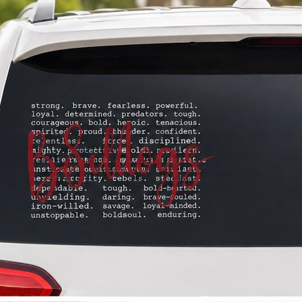 Bulldog Car Decal
