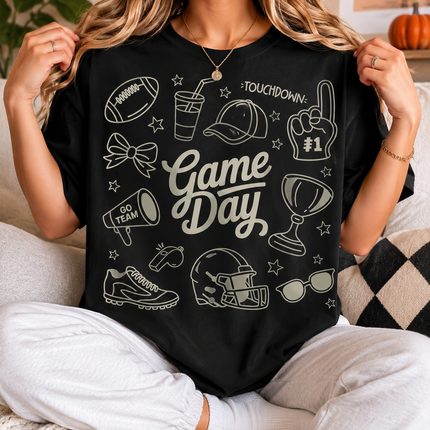 Game Day Doodle Graphic Tee