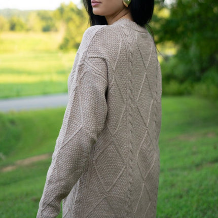 Aura Cable Knit Sweater Dress