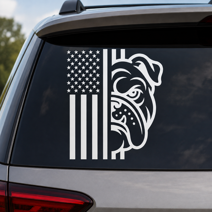 Bulldog Car Decal