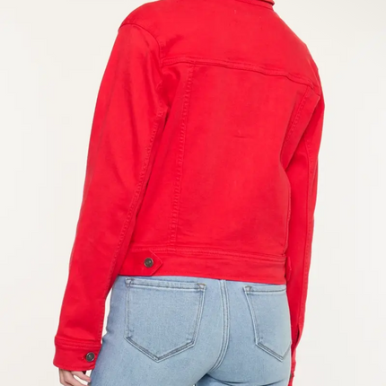 KANCAN- Red Hot Denim Jacket