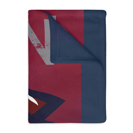 Joplin Eagles Velveteen Throw Blanket — Reversible Team Logo Microfiber Blanket