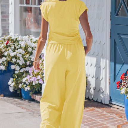 Kaitlyn Color Cropped Top Set