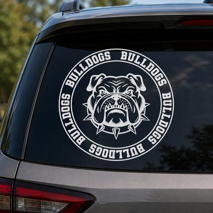Bulldog Car Decal