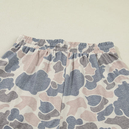 Mya Camo Loose Tee Set