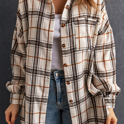 Khloe Oversized Plaid Pattern Shacket